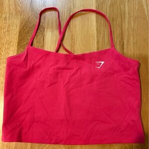 Gymshark Pink Cropped Tank Top